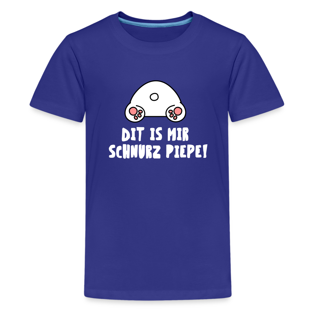 Dit is mir Schnurz Piepe - Teenager Premium T-Shirt - Königsblau