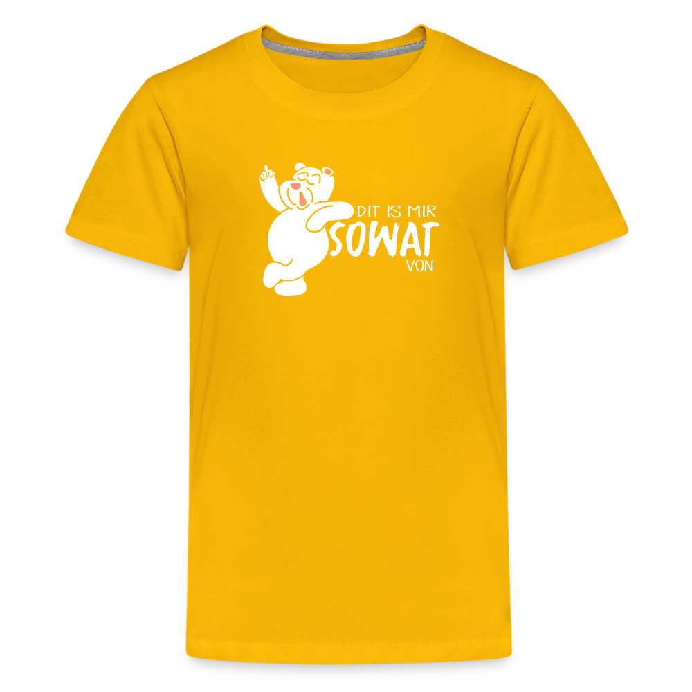 Dit is mir sowat von - Teenager Premium T-Shirt - Sonnengelb