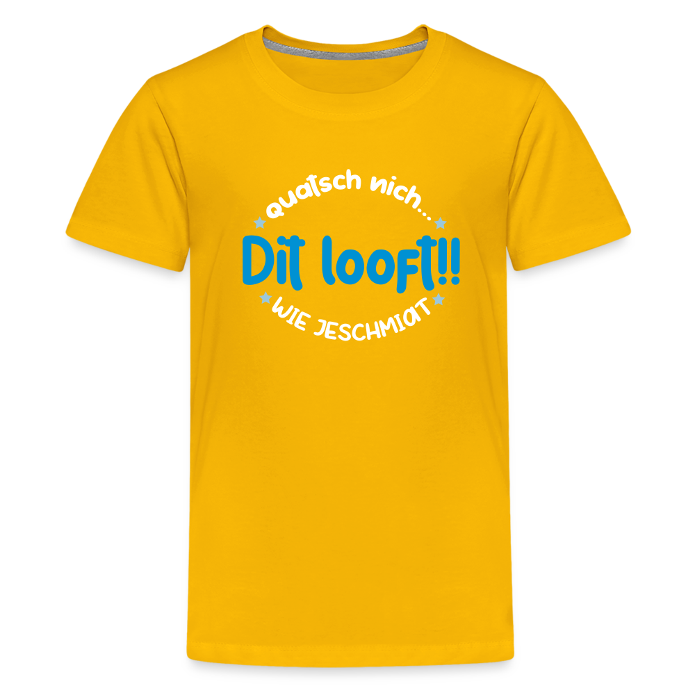Dit Looft! - Teenager Premium T-Shirt - Sonnengelb