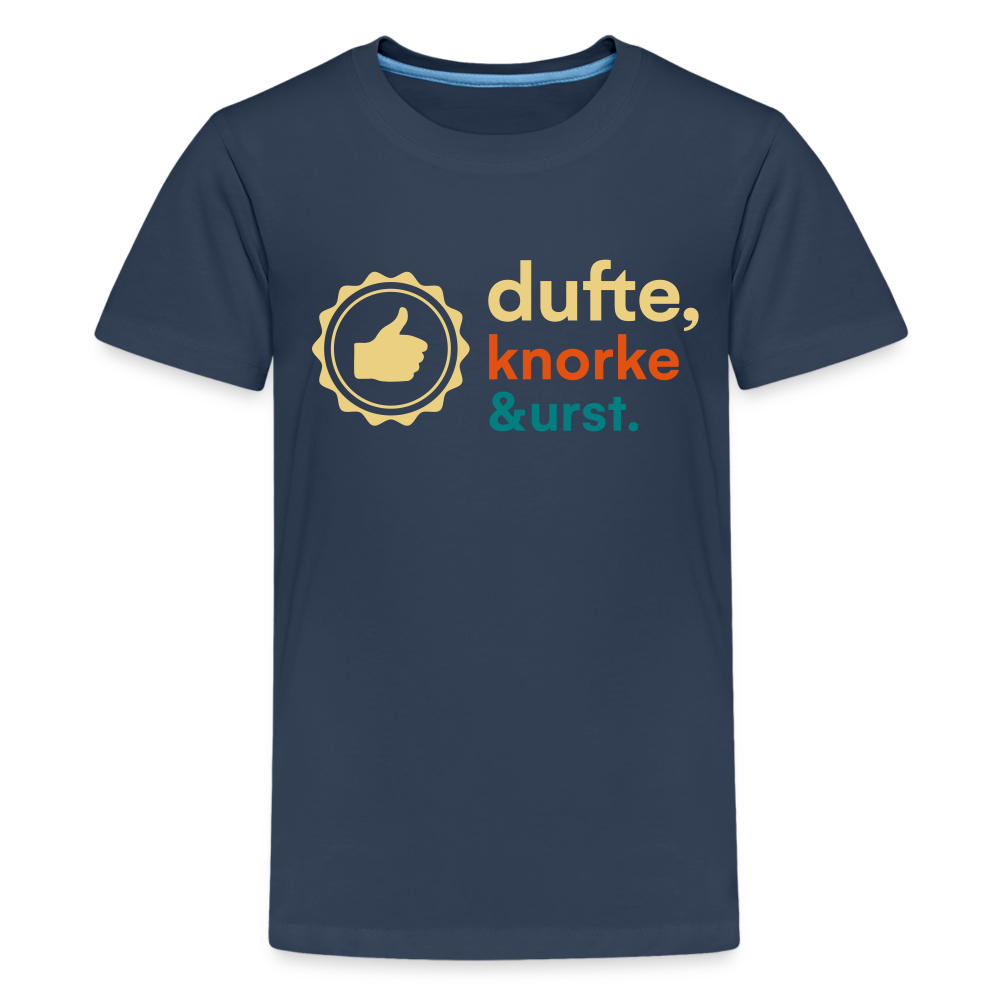 Dufte, Knorke, Urst - Teenager Premium T-Shirt - Navy
