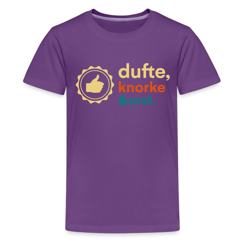 Dufte, Knorke, Urst - Teenager Premium T-Shirt - Lila