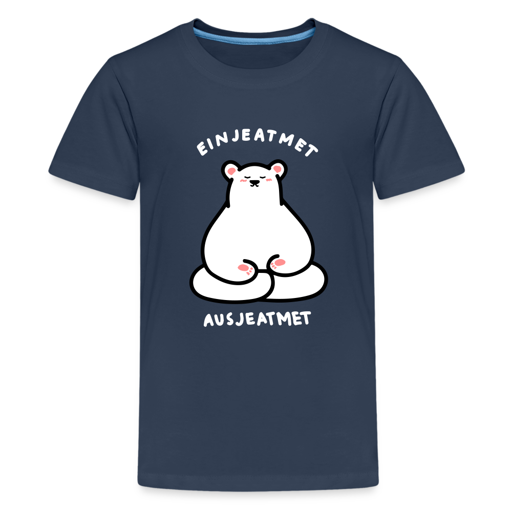 Einjeatmet - Teenager Premium T-Shirt - Navy