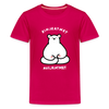 Einjeatmet - Teenager Premium T-Shirt - dunkles Pink
