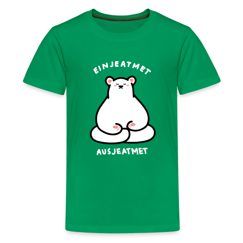 Einjeatmet - Teenager Premium T-Shirt - Kelly Green