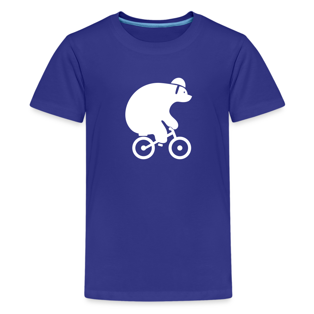 Fahrradbär - Teenager Premium T-Shirt - Königsblau