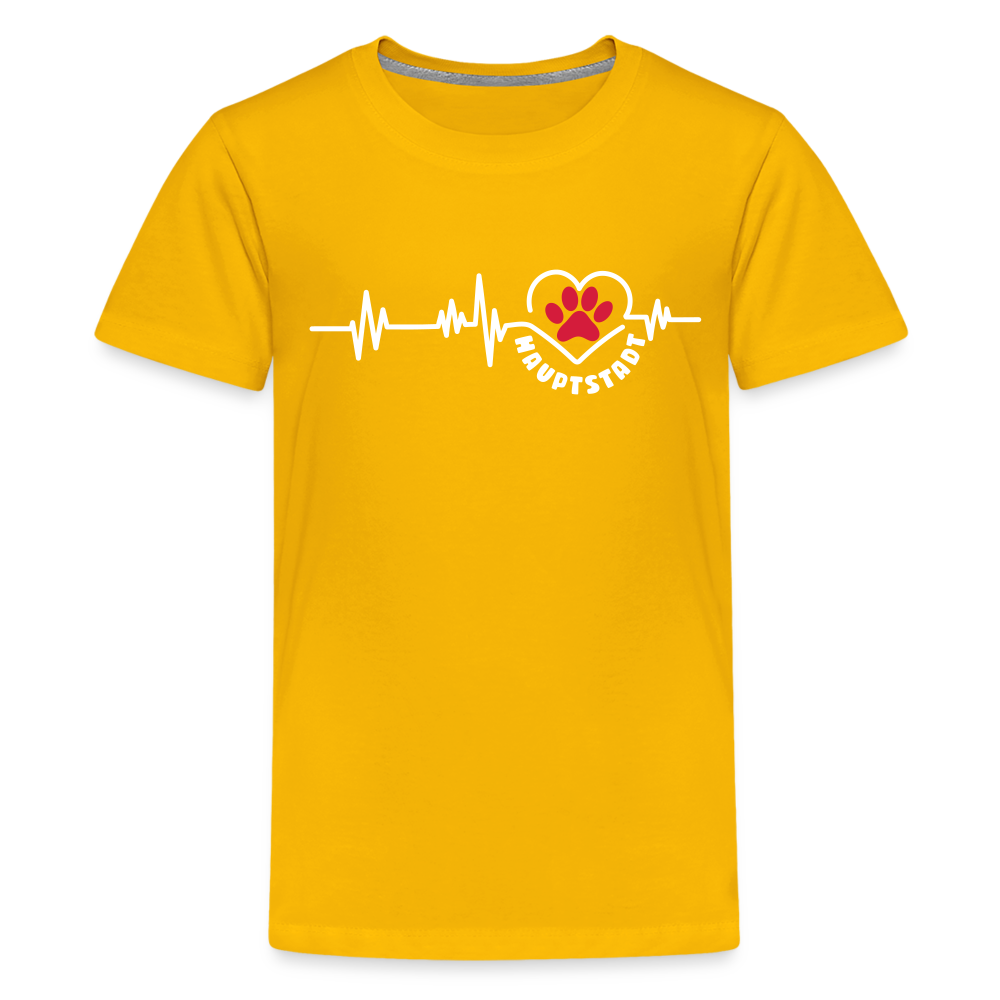 Haupstadt - Teenager Premium T-Shirt - Sonnengelb
