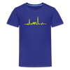 Herzschlag für Fahrradfahrer - Teenager Premium T-Shirt - Königsblau