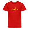 Herzschlag für Fahrradfahrer - Teenager Premium T-Shirt - Rot