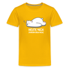 Heute nich! - weiß - Teenager Premium T-Shirt - Sonnengelb