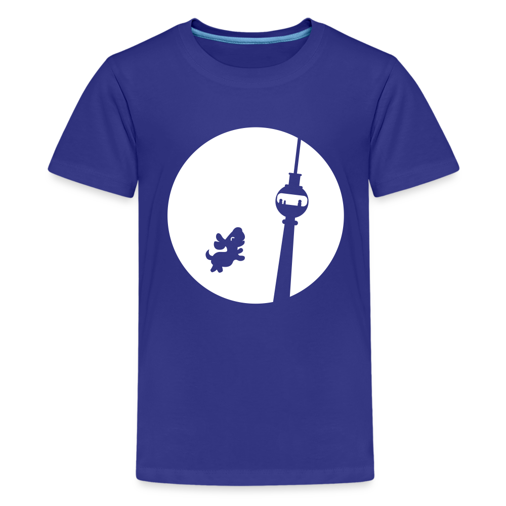 Hund am Fernsehturm - Teenager Premium T-Shirt - Königsblau