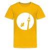 Hund am Fernsehturm - Teenager Premium T-Shirt - Sonnengelb