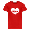 I love Berlin weiß - Teenager Premium T-Shirt - Rot