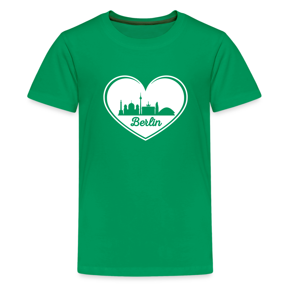 I love Berlin weiß - Teenager Premium T-Shirt - Kelly Green