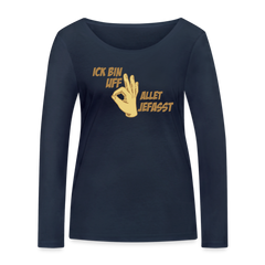 Ick bin uff allet jefasst - Frauen Bio Langarmshirt