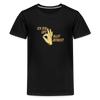 Ick bin uff allet jefasst - Teenager Premium T-Shirt - Schwarz