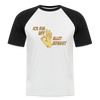 Ick bin uff allet jefasst - Männer Baseball T-Shirt - Weiß/Schwarz