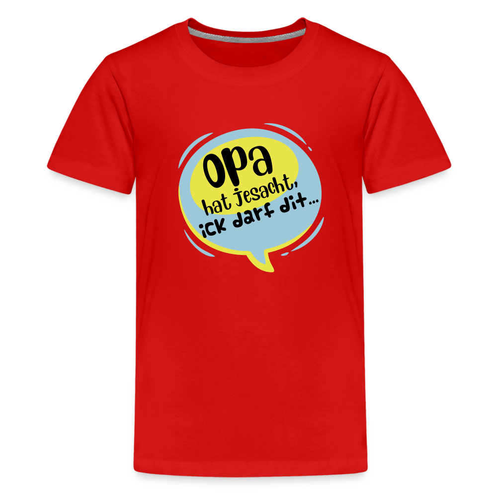 Ick darf dit! - Teenager Premium T-Shirt - Rot