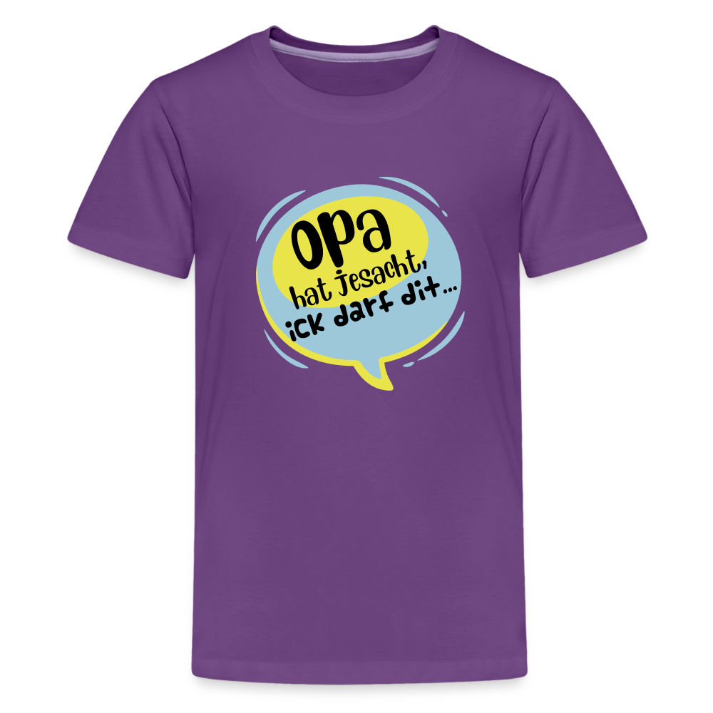 Ick darf dit! - Teenager Premium T-Shirt - Lila