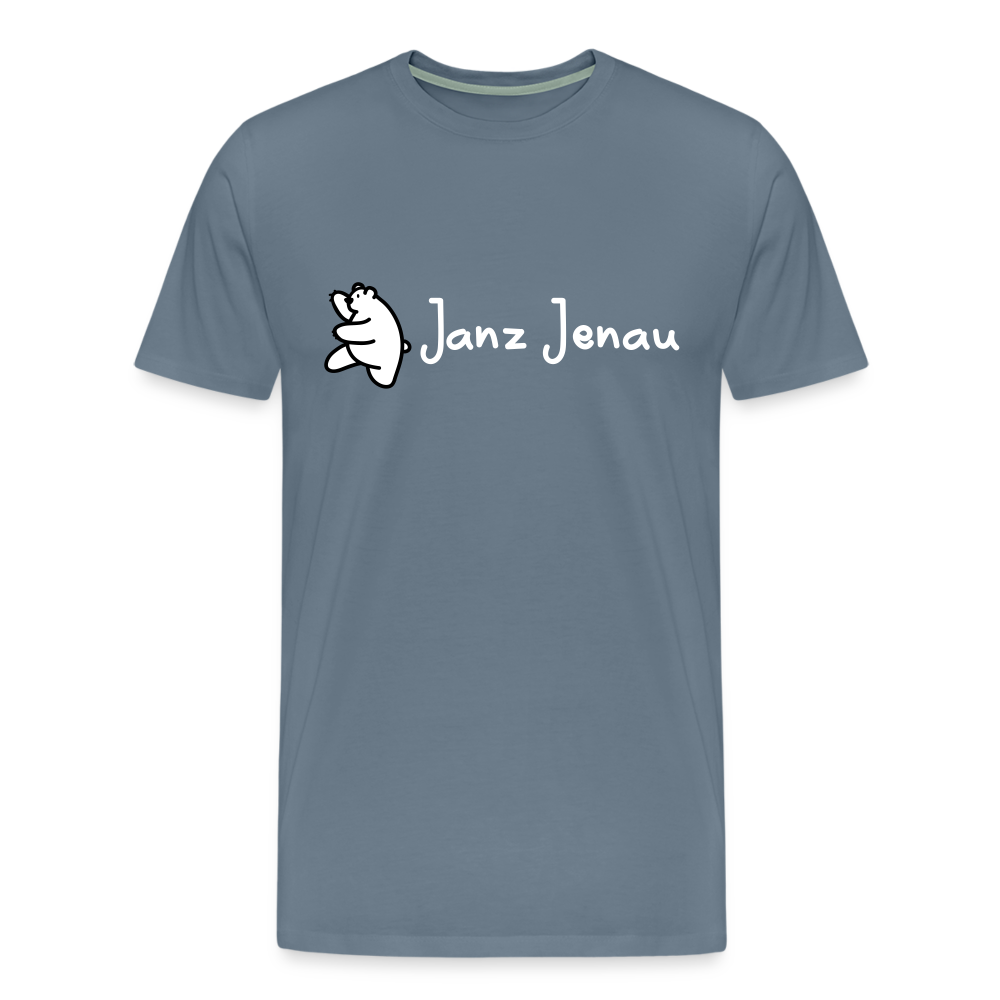Janz Jenau - Männer Premium T-Shirt - Blaugrau