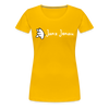 Janz Jenau - Frauen Premium T-Shirt - Sonnengelb