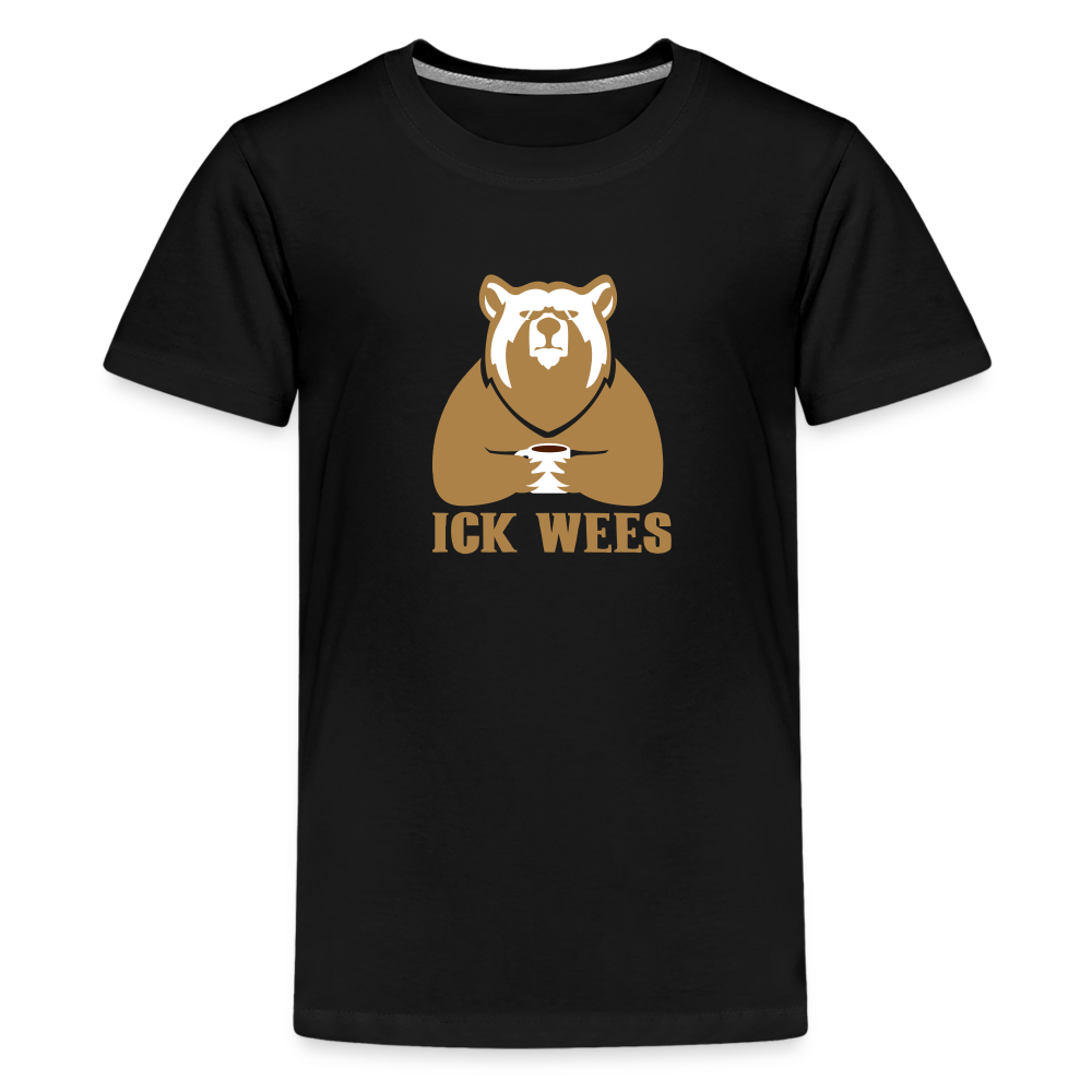 Ick Wees - Kinder Premium T-Shirt - Schwarz