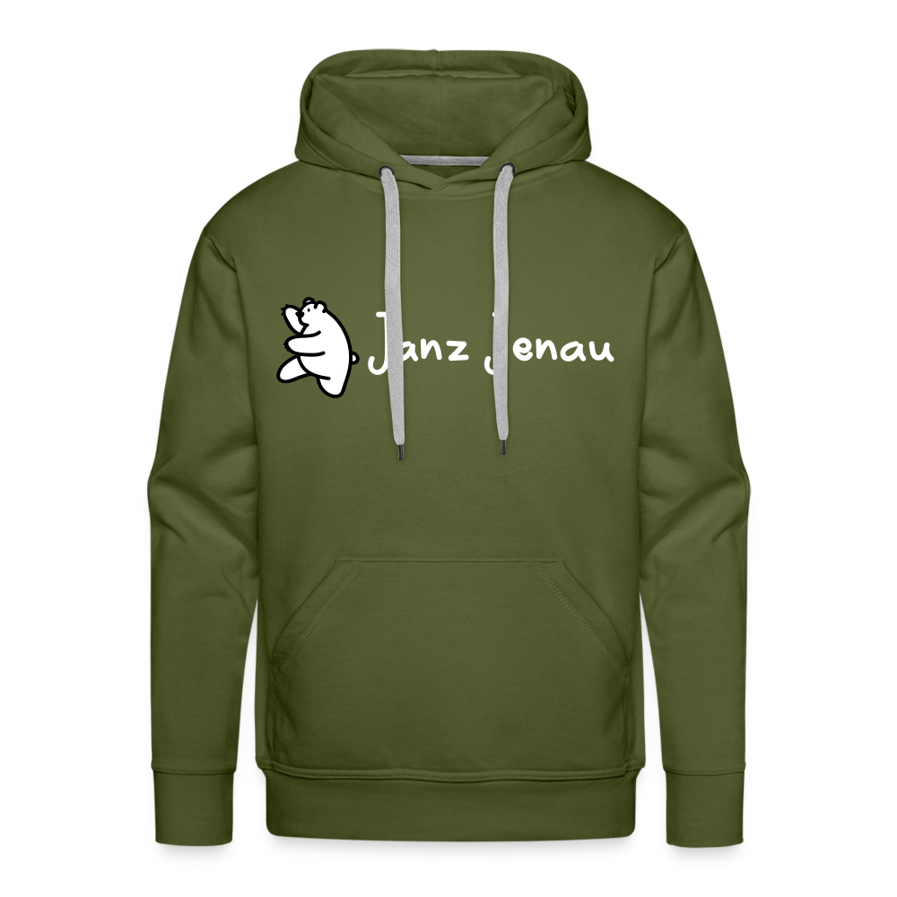 Janz Jenau - Männer Premium Hoodie - Olivgrün