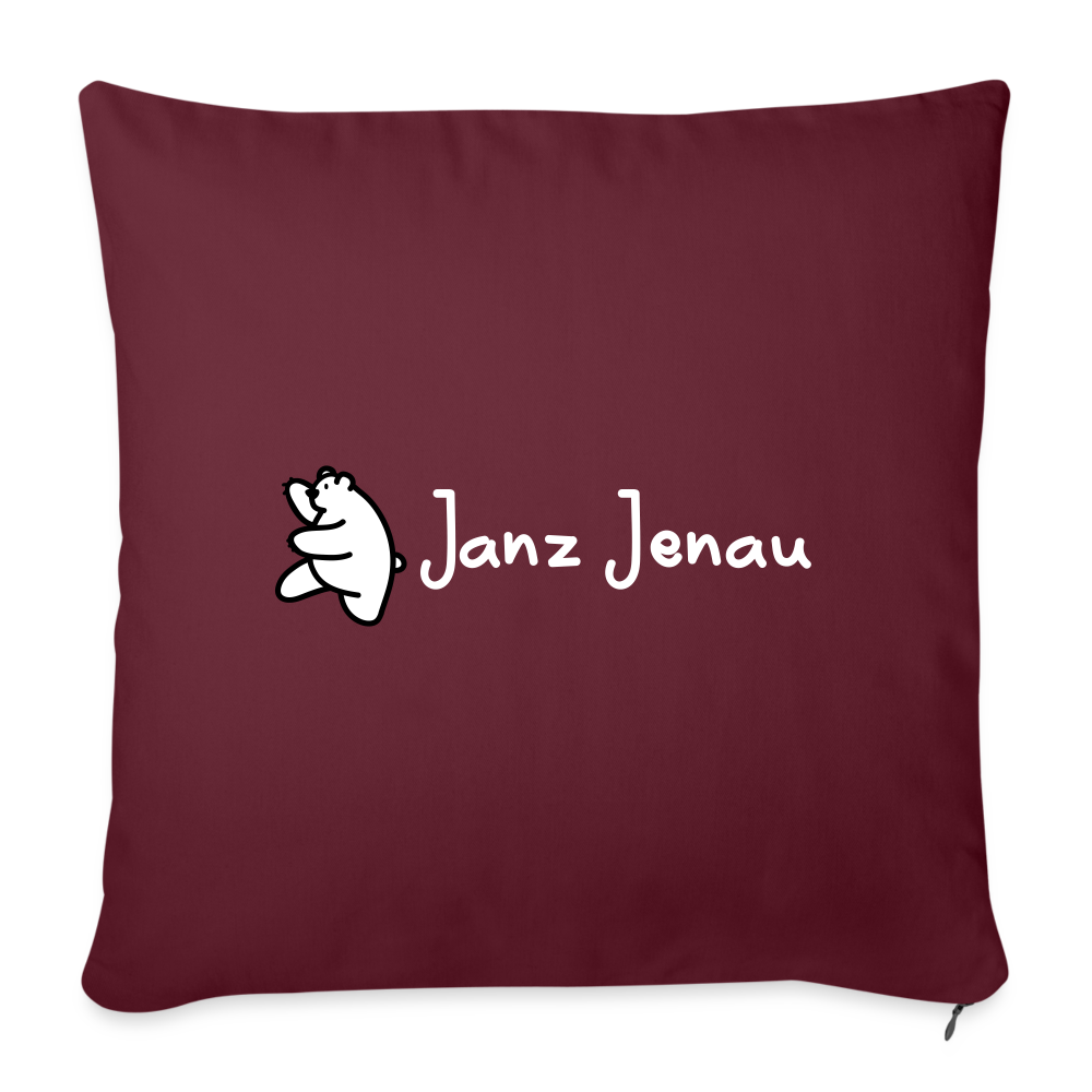 Janz Jenau - Sofakissen mit Füllung (45 x 45 cm) - Burgunderrot