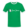 Janz Jenau - Männer Ringer T-Shirt - Kelly Green/Weiß