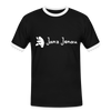 Janz Jenau - Männer Ringer T-Shirt - Schwarz/Weiß