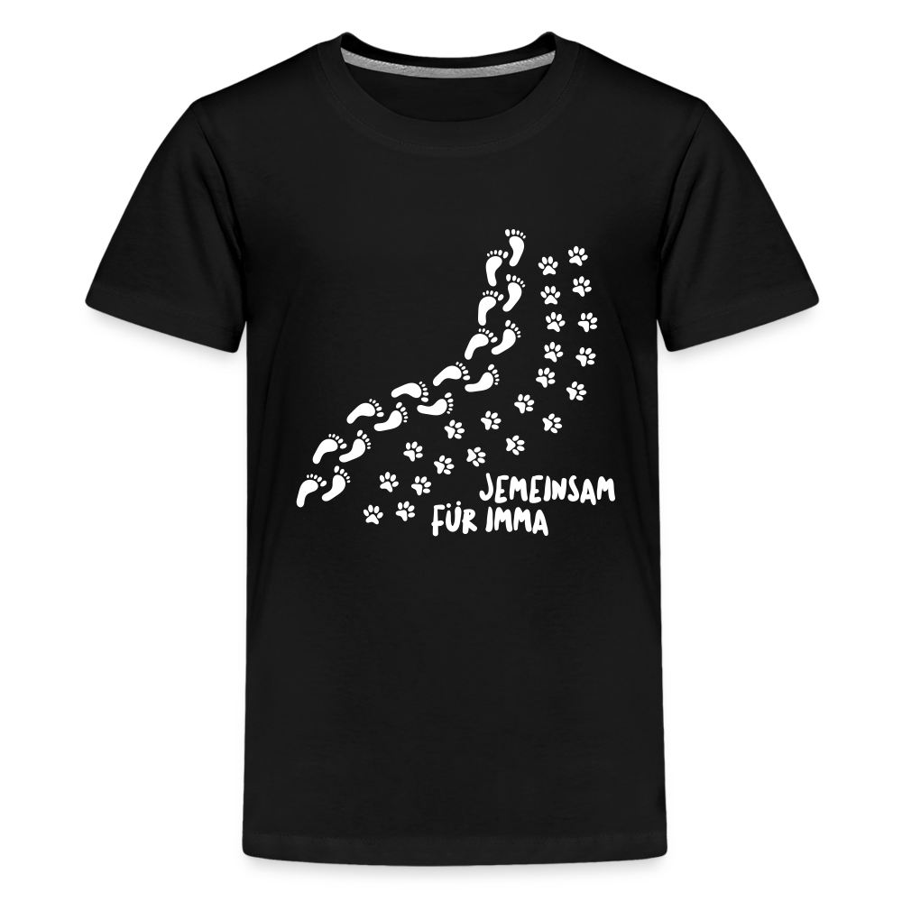 Jemeinsam Für Imma - Teenager Premium T-Shirt - Schwarz