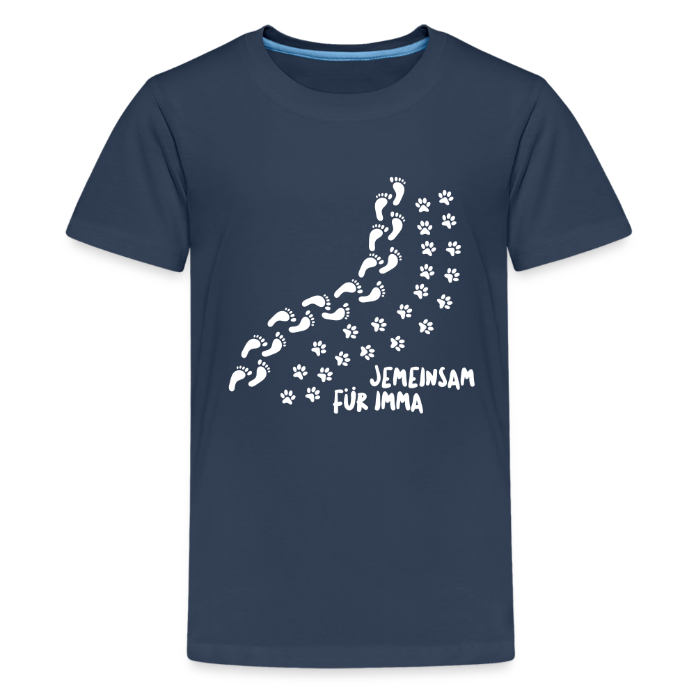 Jemeinsam Für Imma - Teenager Premium T-Shirt - Navy