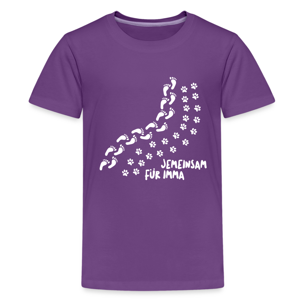 Jemeinsam Für Imma - Teenager Premium T-Shirt - Lila