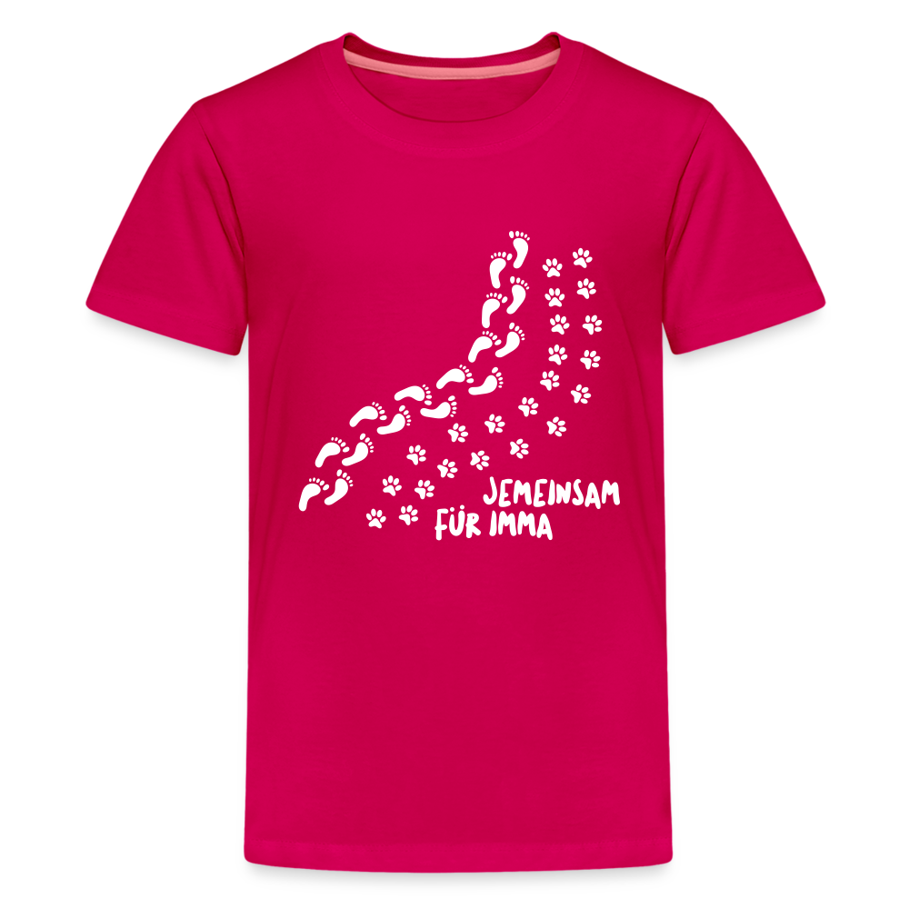 Jemeinsam Für Imma - Teenager Premium T-Shirt - dunkles Pink