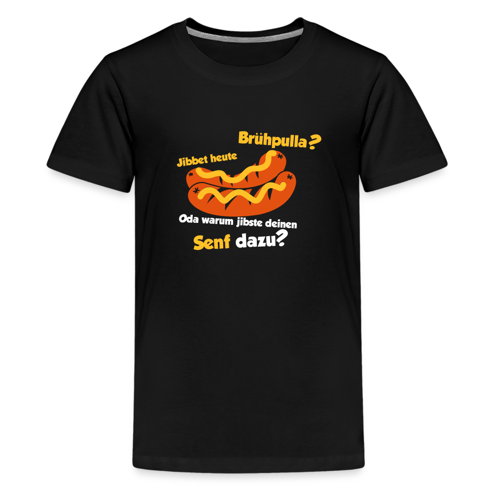 Jibbet Brühpulla - Teenager Premium T-Shirt - Schwarz