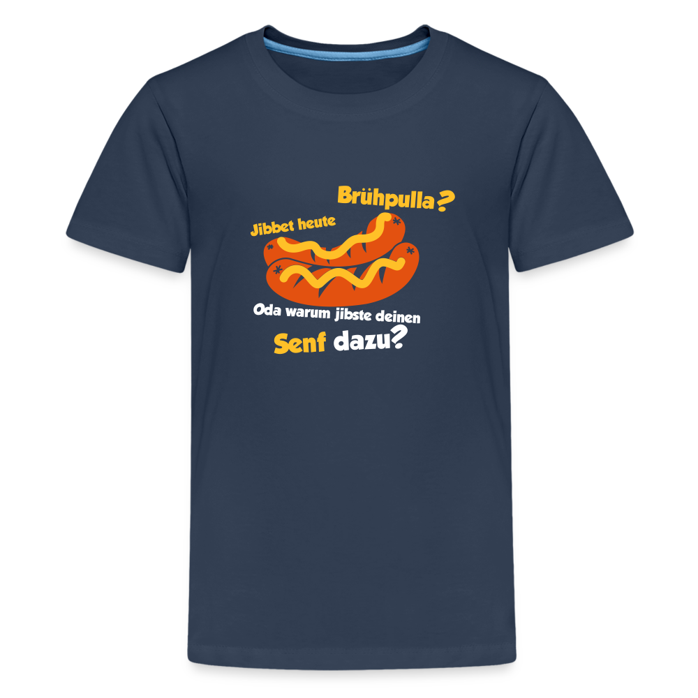 Jibbet Brühpulla - Teenager Premium T-Shirt - Navy