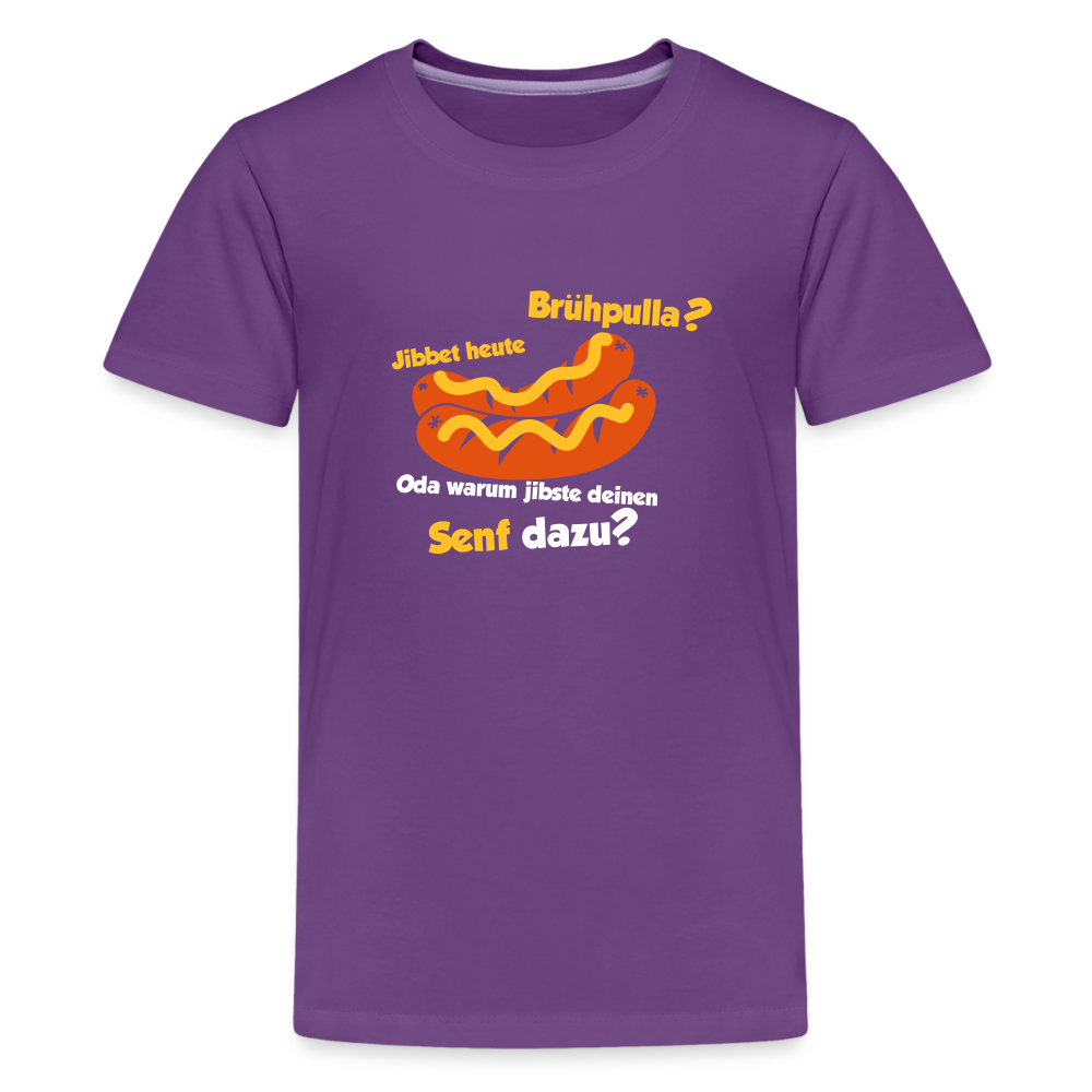 Jibbet Brühpulla - Teenager Premium T-Shirt - Lila