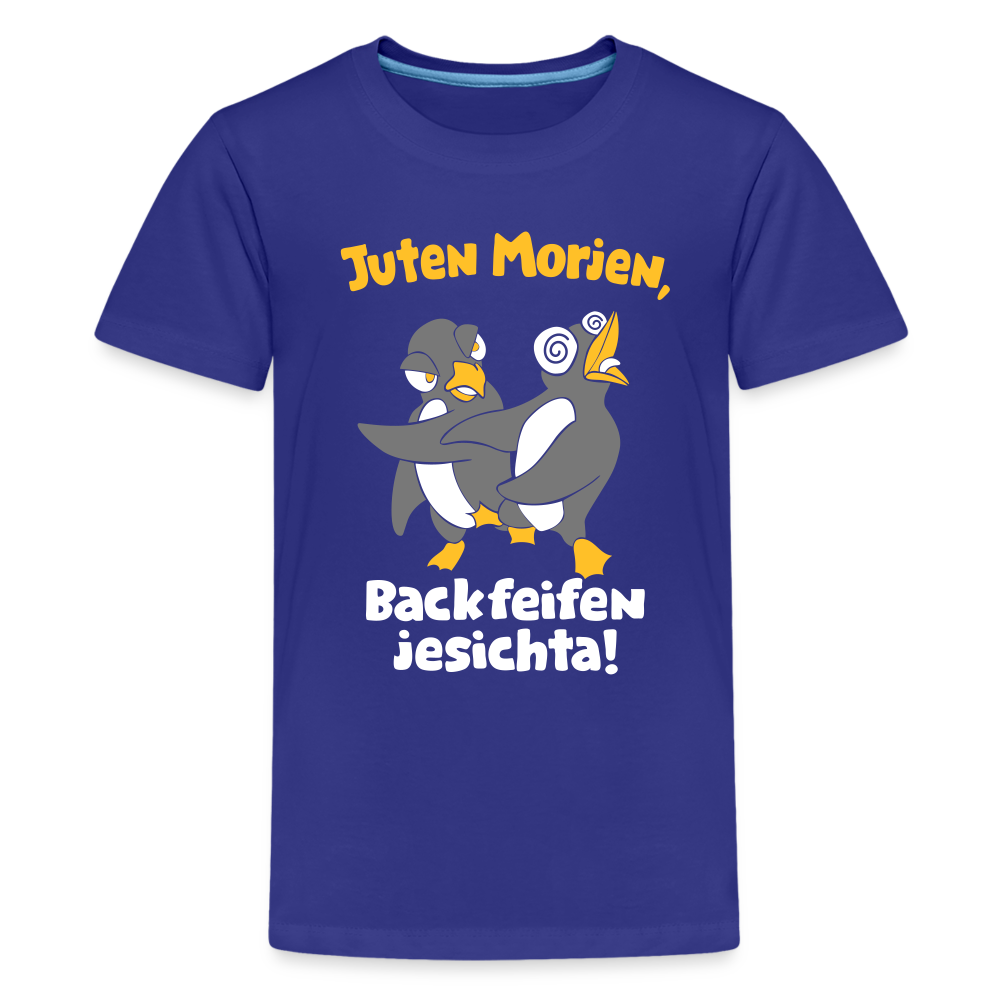 Juten Morjen, Backfeifenjesichta! - Teenager Premium T-Shirt - Königsblau