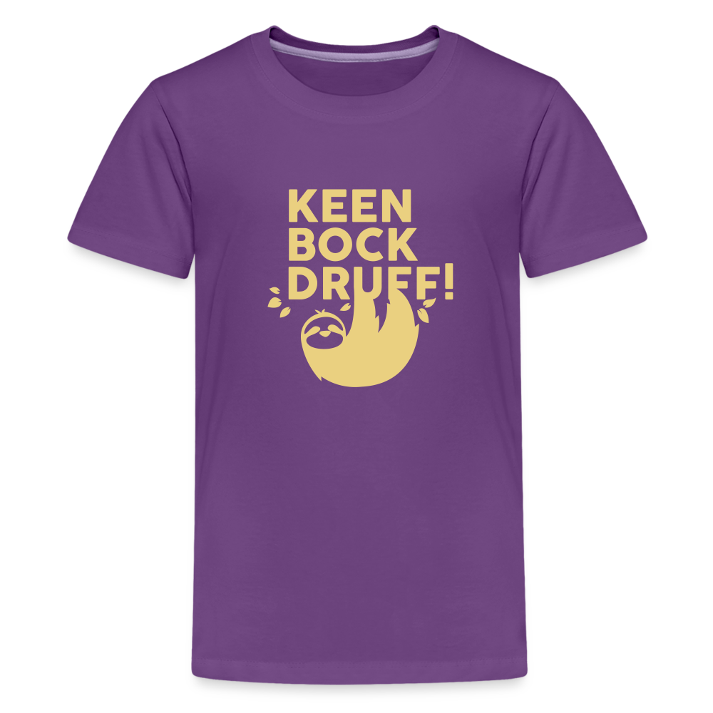 Keen Bock druff! - Teenager Premium T-Shirt - Lila