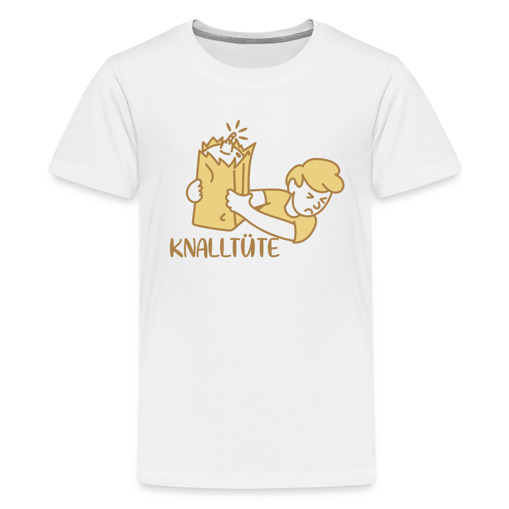 Knalltüte - Teenager Premium T-Shirt - weiß