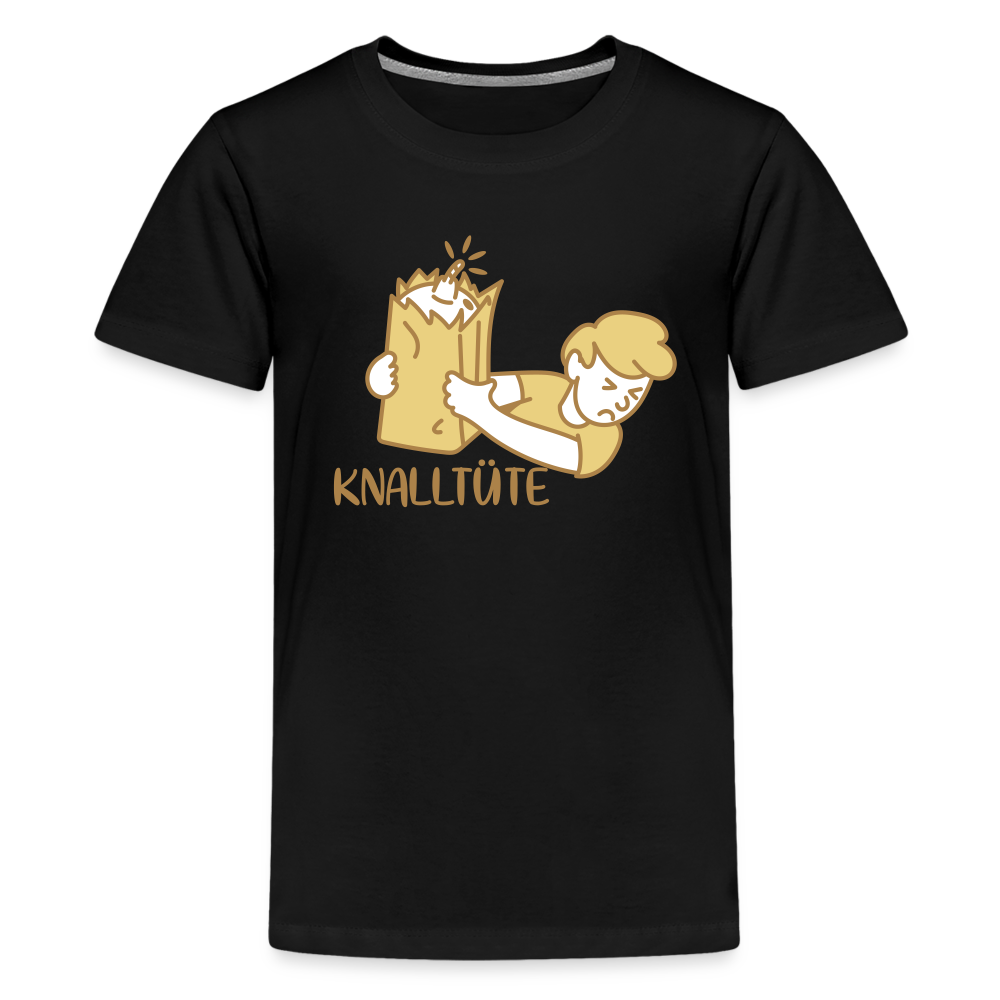 Knalltüte - Teenager Premium T-Shirt - Schwarz