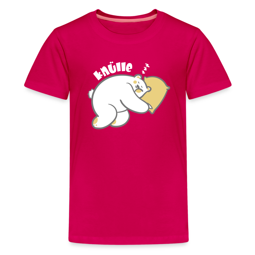 Knülle - Teenager Premium T-Shirt - dunkles Pink