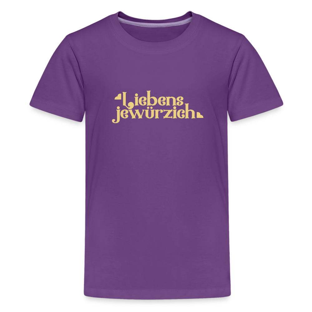 Liebensjewürzich - Teenager Premium T-Shirt - Lila