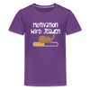Motivation Wird Jeladen Warten - Teenager Premium T-Shirt - Lila
