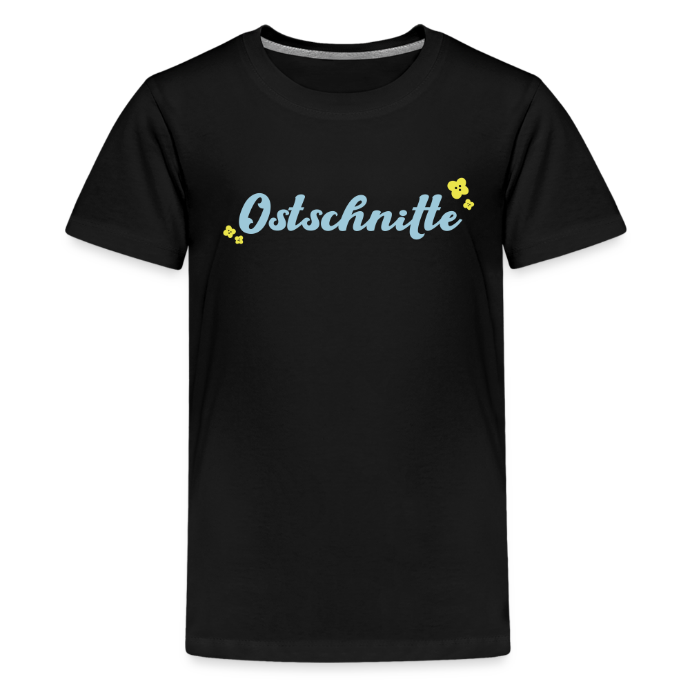 Ostschnitte - Teenager Premium T-Shirt - Schwarz