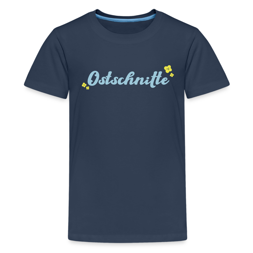 Ostschnitte - Teenager Premium T-Shirt - Navy