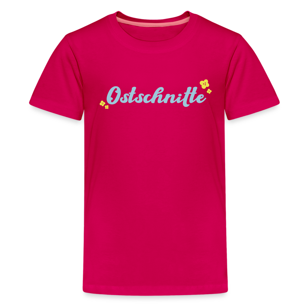 Ostschnitte - Teenager Premium T-Shirt - dunkles Pink