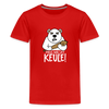 Pass ma uff Keule - Teenager Premium T-Shirt - Rot