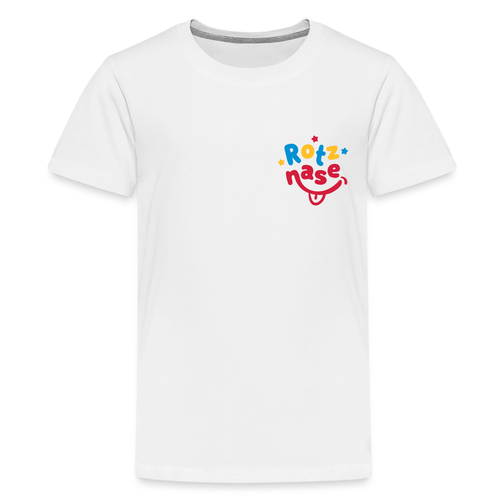 Rotznase - Teenager Premium T-Shirt - weiß