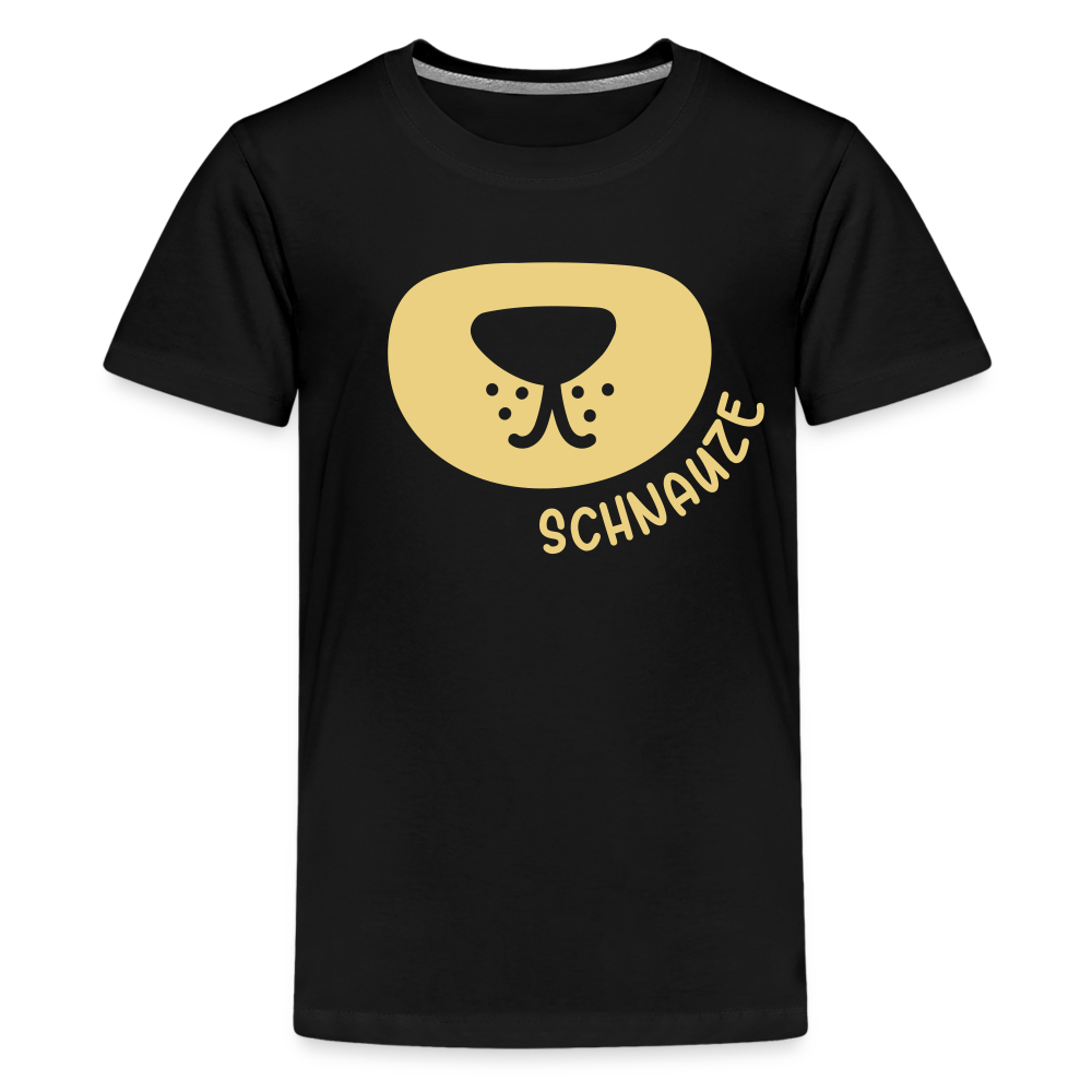 Schnauze - Teenager Premium T-Shirt - Schwarz