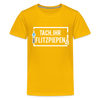 Tach ihr Flitzpiepen - weiß - Teenager Premium T-Shirt - Sonnengelb